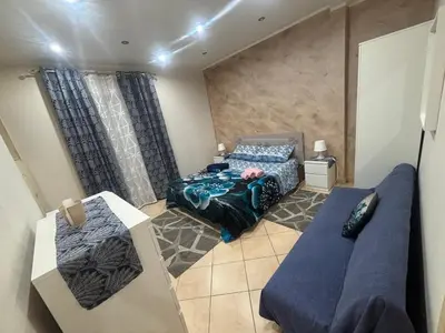 Letto o letti in una camera di la maison de agata