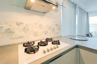 Cucina o angolo cottura di Villamaresicilia appartamento e stanze nel lungomare