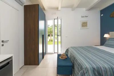 Letto o letti in una camera di Villa Malva