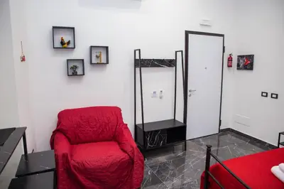 Area soggiorno di 3 Rooms Catania - Vulcano bright independent studio apartment