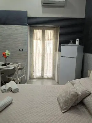 Letto o letti in una camera di Sciuto house