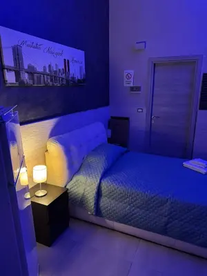 Letto o letti in una camera di Sciuto house