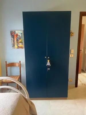Letto o letti in una camera di Casa Artemisia