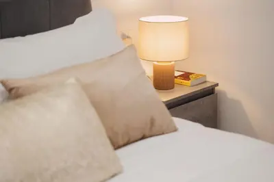 Letto o letti in una camera di Elegante appartamento nel cuore di Siracusa