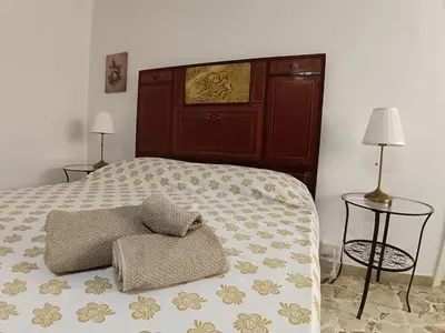 Letto o letti in una camera di Casa Marina Levante