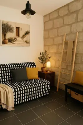 Letto o letti in una camera di Tirella Home