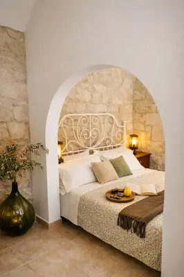 Letto o letti in una camera di Tirella Home