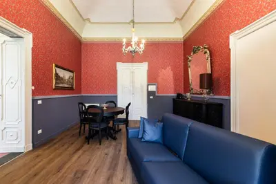 Area soggiorno di Palazzo Giangreco Luxury Rooms