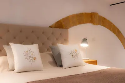 Letto o letti in una camera di Casa Teia
