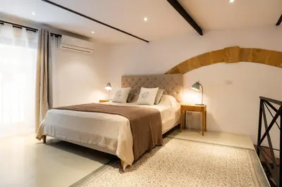 Letto o letti in una camera di Casa Teia