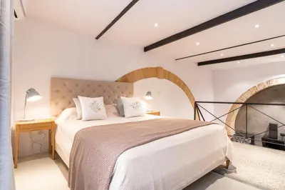Letto o letti in una camera di Casa Teia