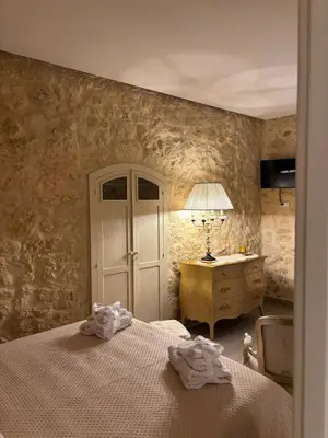 Letto o letti in una camera di Angelica's House