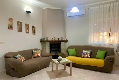 Area soggiorno di Charming Villa Enza Countryside