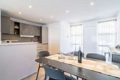 Cucina o angolo cottura di Villa very close to Santa Maria Del Focallo beach blue flag with private pool