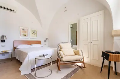 Letto o letti in una camera di Casa Portosalvo, Modica