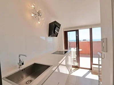 Cucina o angolo cottura di Blue Horizon - Vista mare con AC