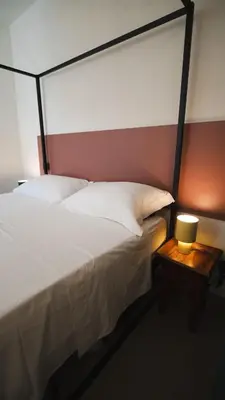 Letto o letti in una camera di Casa Cucunci