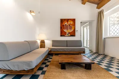Area soggiorno di Villa Frescura con Piscina by Wonderful Italy