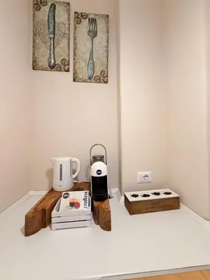 Set per la preparazione di tè e caffè presso Maison del Viaggiatore