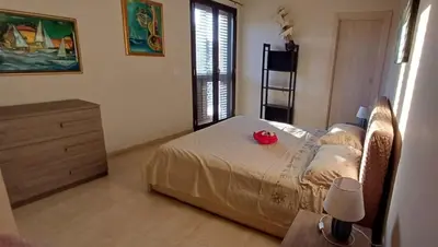 Letto o letti in una camera di Villa Thalassa, la tua oasi ideale