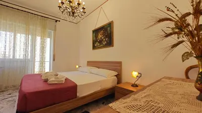 Letto o letti in una camera di Aura Lucis, Elegant apt for 8, parking, Wi-Fi