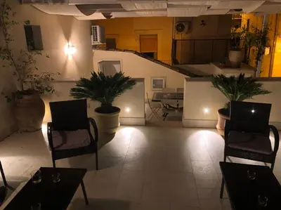 Area soggiorno di Charming 2-Bedroom House - Rooftop terrace in Heart of Noto, Sicily
