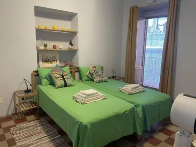 Letto o letti in una camera di Accommodates 5 people between Ibla and Ragusa