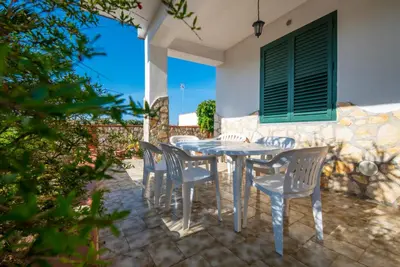 Patio o area all'aperto di Villa Marinella