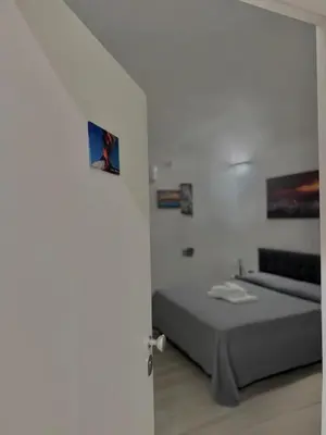 Letto o letti in una camera di Borgo Sant Agata
