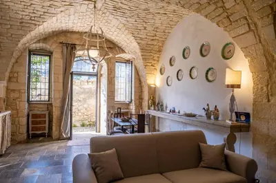Area soggiorno di Luxury Cave Modica
