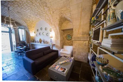 Area soggiorno di Luxury Cave Modica