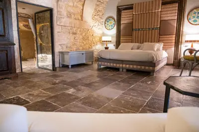 Area soggiorno di Luxury Cave Modica