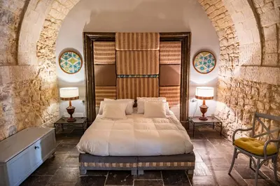 Letto o letti in una camera di Luxury Cave Modica