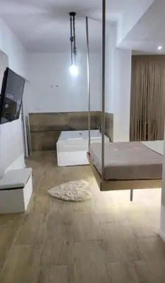 Letto o letti in una camera di Jacuzzi catania