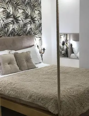 Letto o letti in una camera di Jacuzzi catania