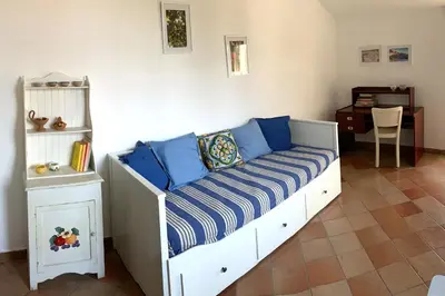 Letto o letti in una camera di Casa del Cedro