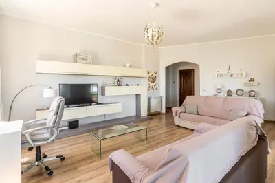 TV o dispositivi per l'intrattenimento presso Casa Matilde Vista Mare con Piscina by Wonderful Italy