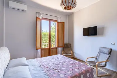 TV o dispositivi per l'intrattenimento presso Casa Matilde Vista Mare con Piscina by Wonderful Italy