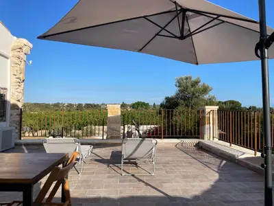 Balcone o terrazza di Pater Familias- Sea at 300 mt with private terrace