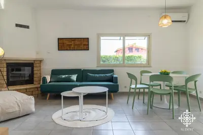 Area soggiorno di Villa Due Mari - Seaside retreat with private pool