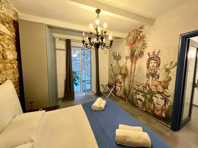 Letto o letti in una camera di Casuzza Maria