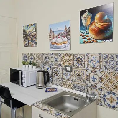 Cucina o angolo cottura di Monolocale Catania Centro Stay in Catania