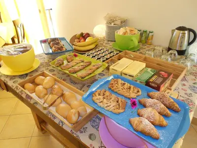 Cibo presso il bed & breakfast o nelle vicinanze