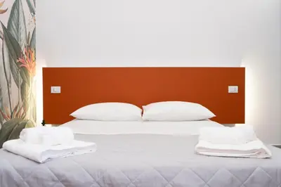 Letto o letti in una camera di Gorgon House