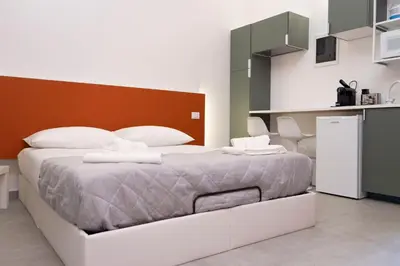 Letto o letti in una camera di Gorgon House