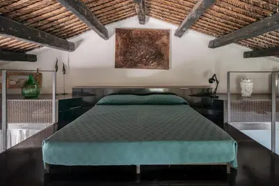 Letto o letti in una camera di La Tannura Nido