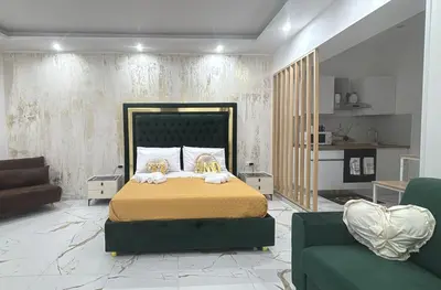 Letto o letti in una camera di Crystal Home