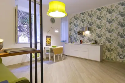 Area soggiorno di Fico d'India Apartment by Wonderful Italy
