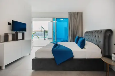 Letto o letti in una camera di Laguna Blu