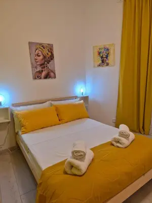 Letto o letti in una camera di House Mari